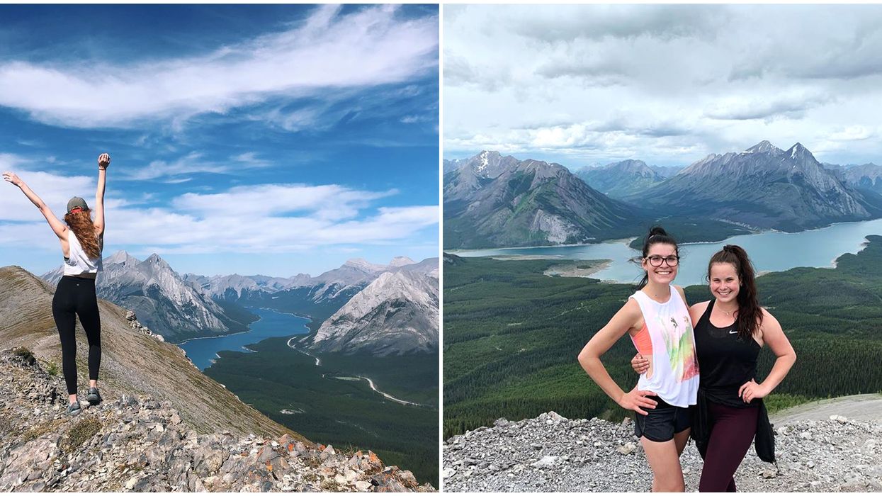 Hike In Alberta Tent Ridge Takes You To 3 Mountain Peaks & A Bright Blue Lake