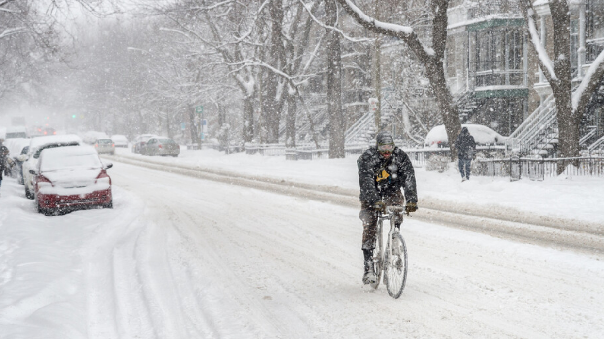 Hiver à Montréal.