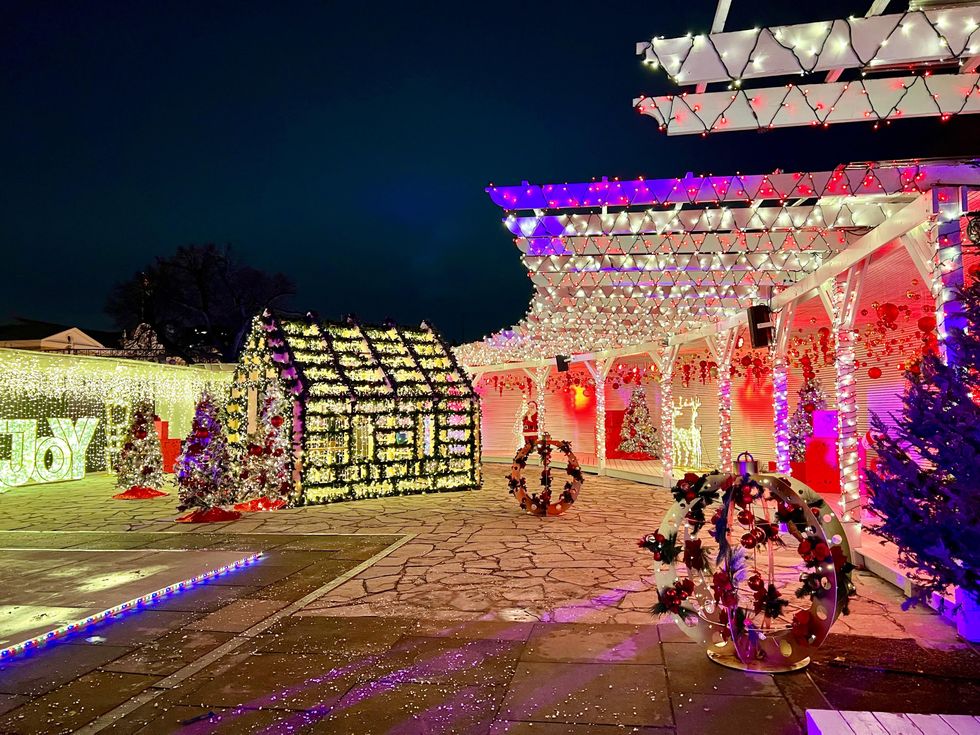 Holiday House and displays.