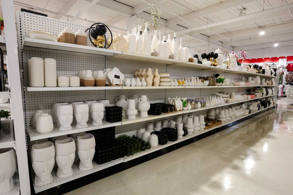 home decor items on shelves in zellers store in toronto