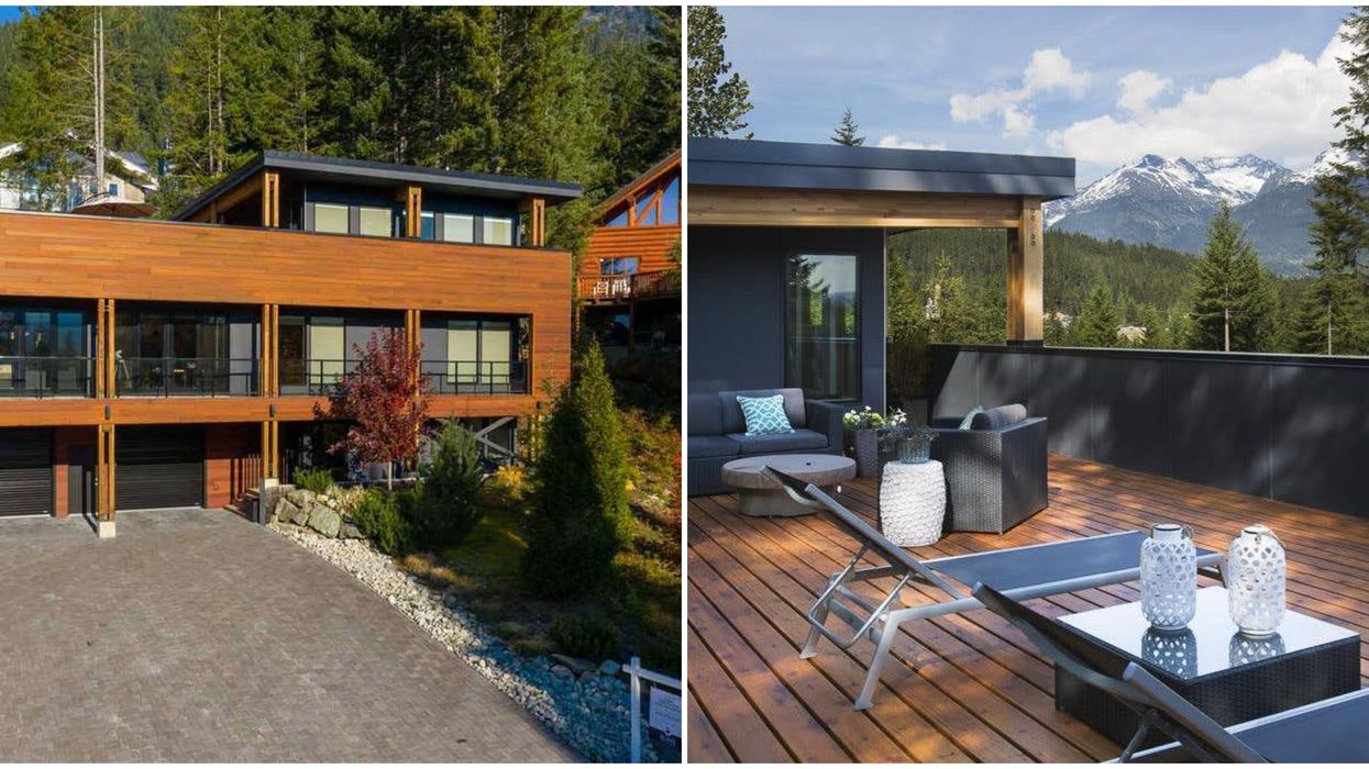 Home For Sale In Whistler Has An Elevator Right From The Garage To The Rooftop Patio