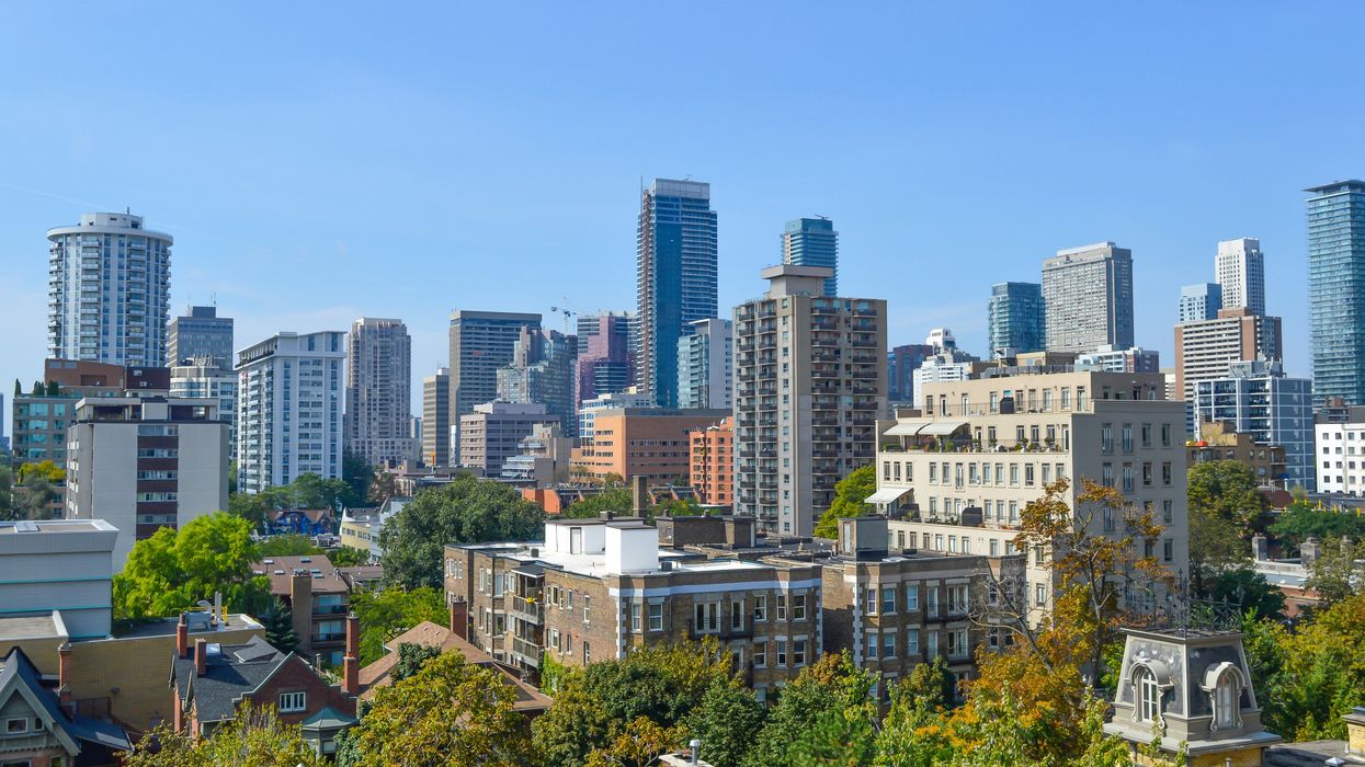 Homes and condo buildings in Toronto.
