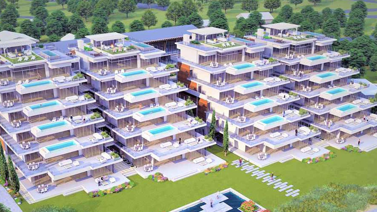 Homes For Sale In BC Are Stacked High & Each Comes With A Private Infinity Pool