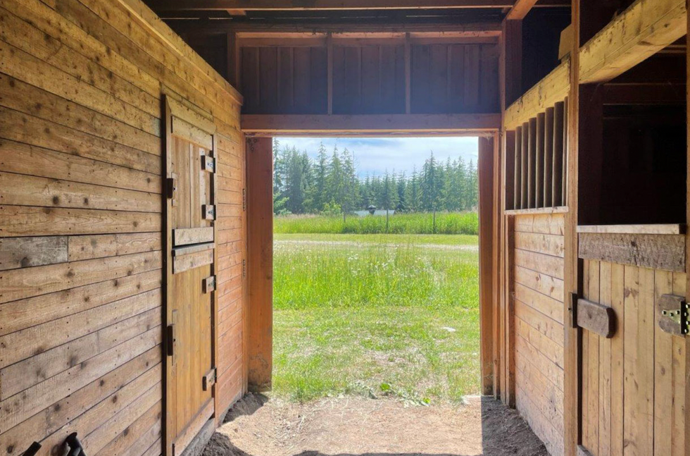 Horse stalls.