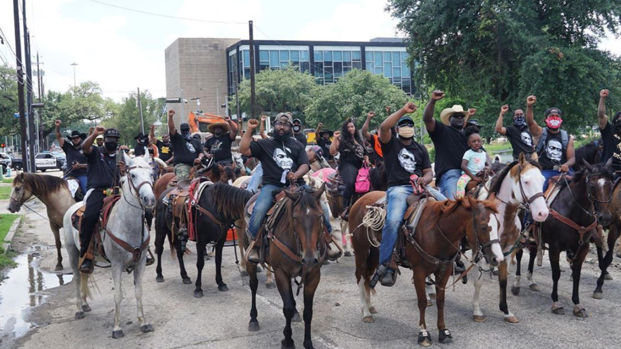 Horses At The Houston Protests Yesterday Shocked Everyone