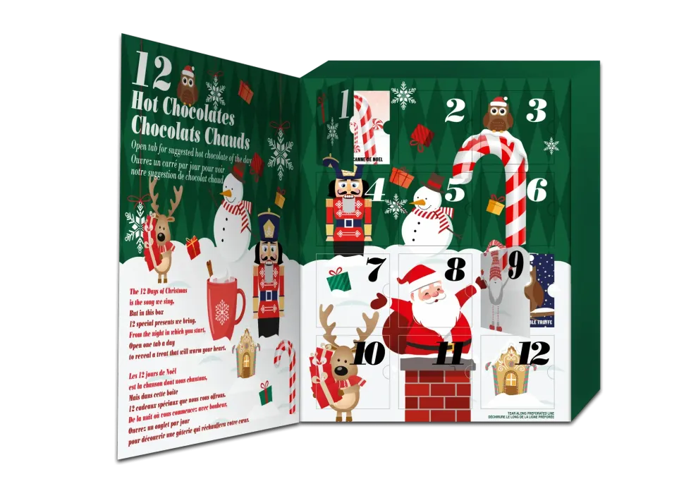Hot chocolate advent calendar.