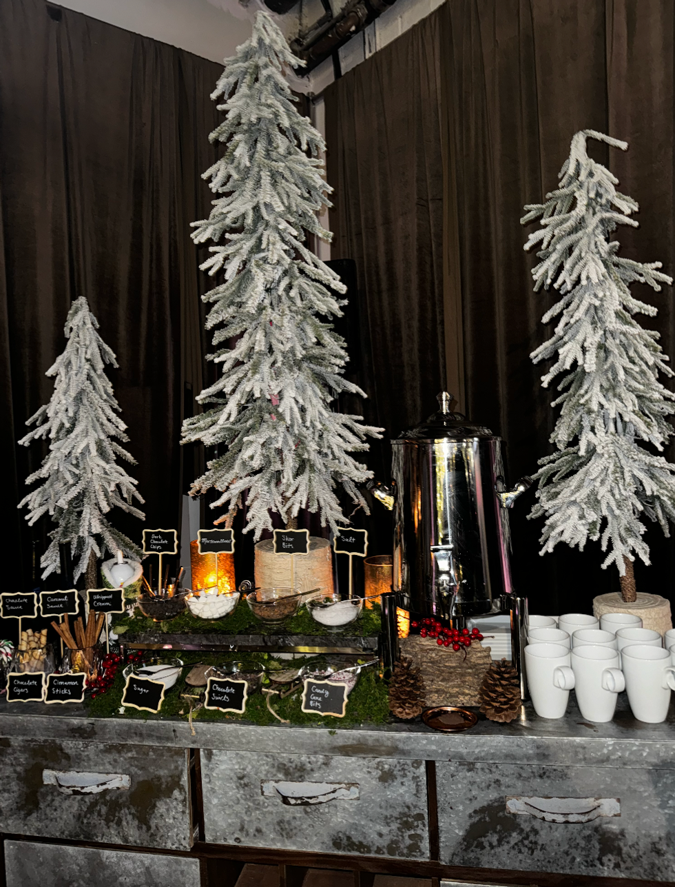Hot chocolate bar at Bothy in the Park Hyatt in Toronto.