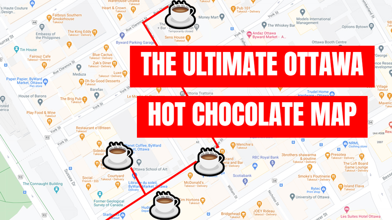 Hot Chocolate In Ottawa This Map Will Take You To The Ultimate Spots To Go