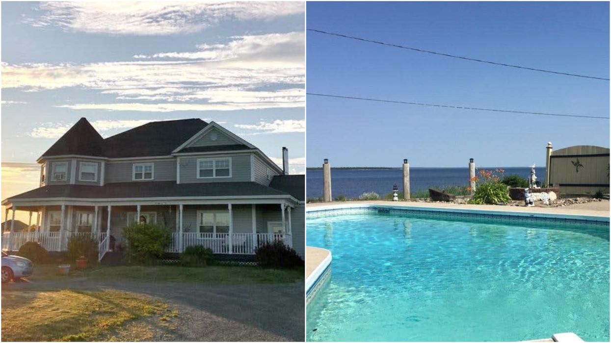 House For Sale In New Brunswick Has A Huge Infinity Pool & It Costs Under $500K