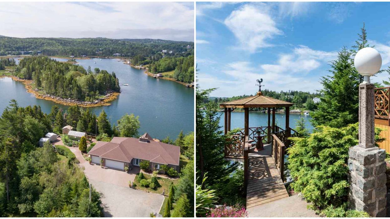 House For Sale In Nova Scotia Has A Greenhouse & Huge Outdoor Pizza Oven Right On The Ocean