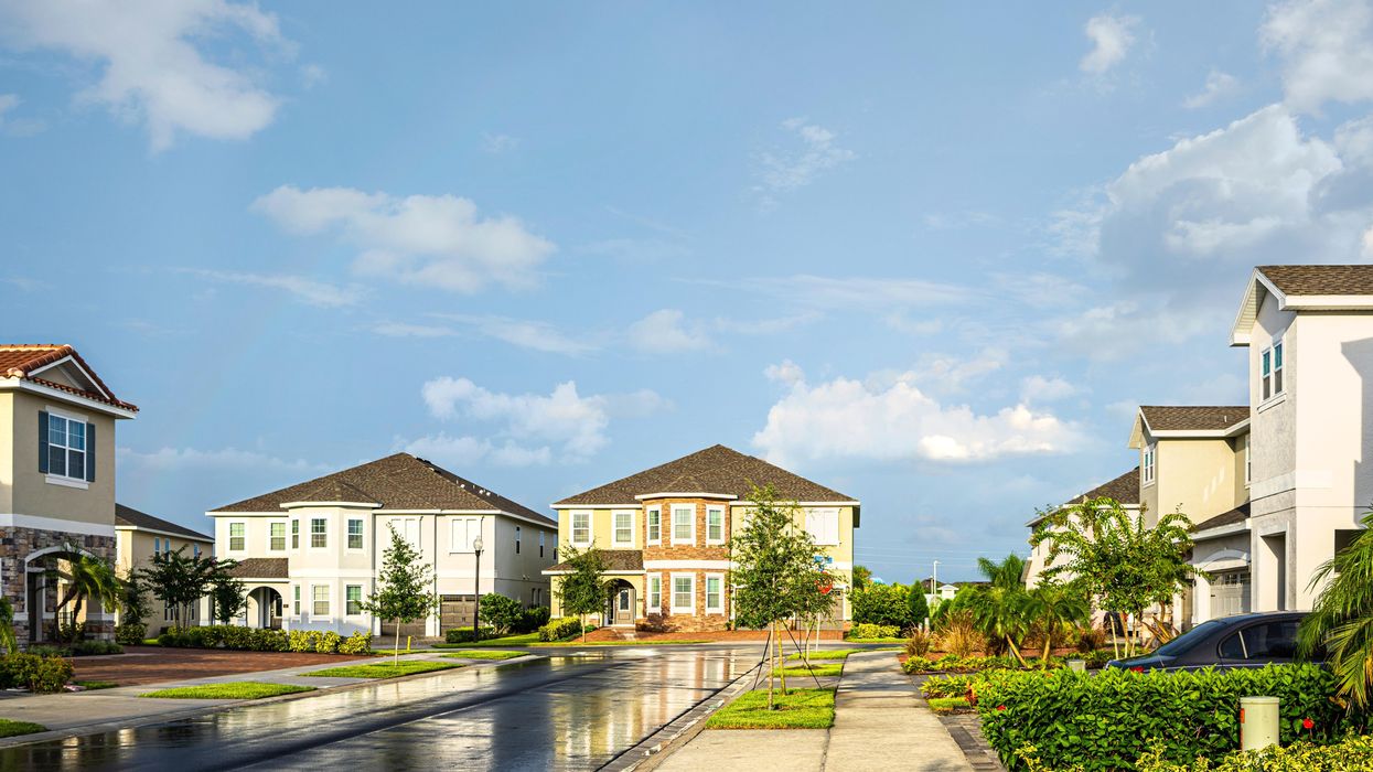 Houses in an Orlando neighborhood.