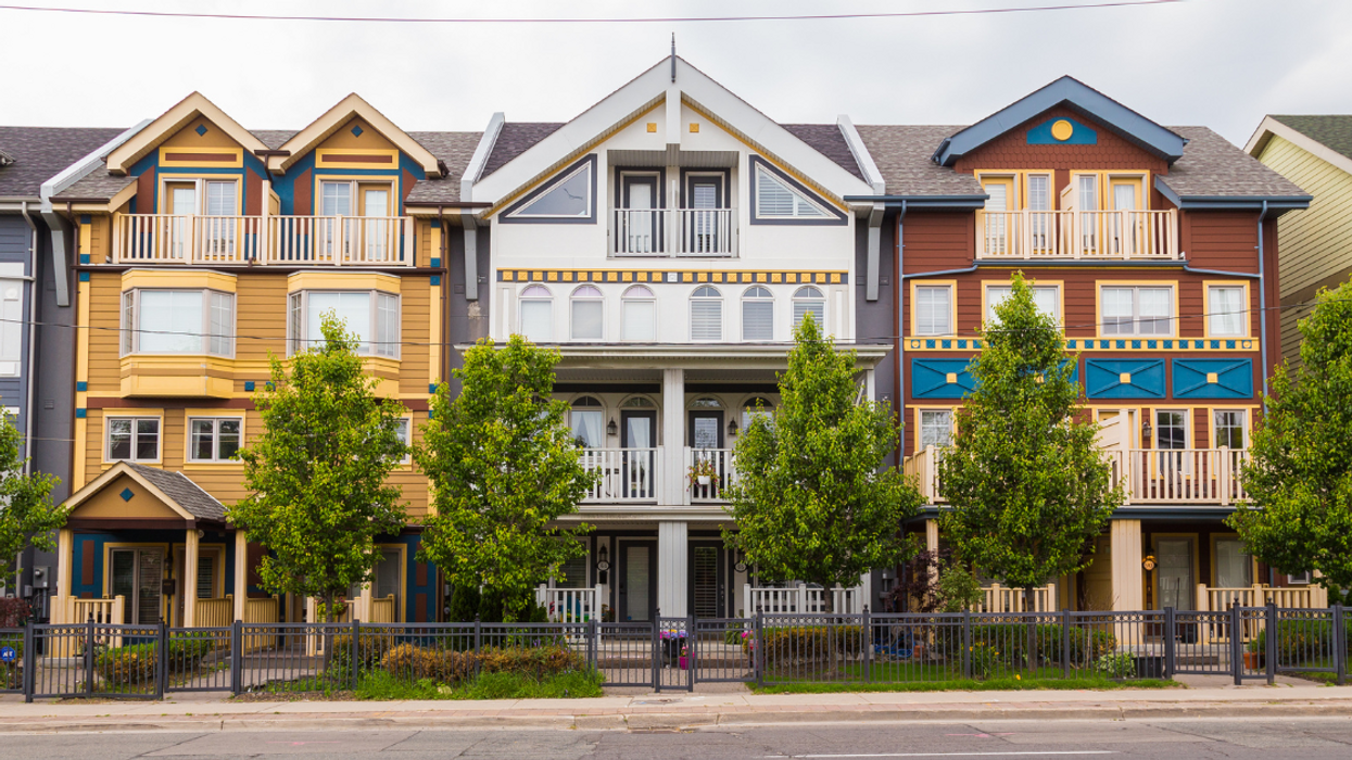 Houses in The Beaches, Toronto.
