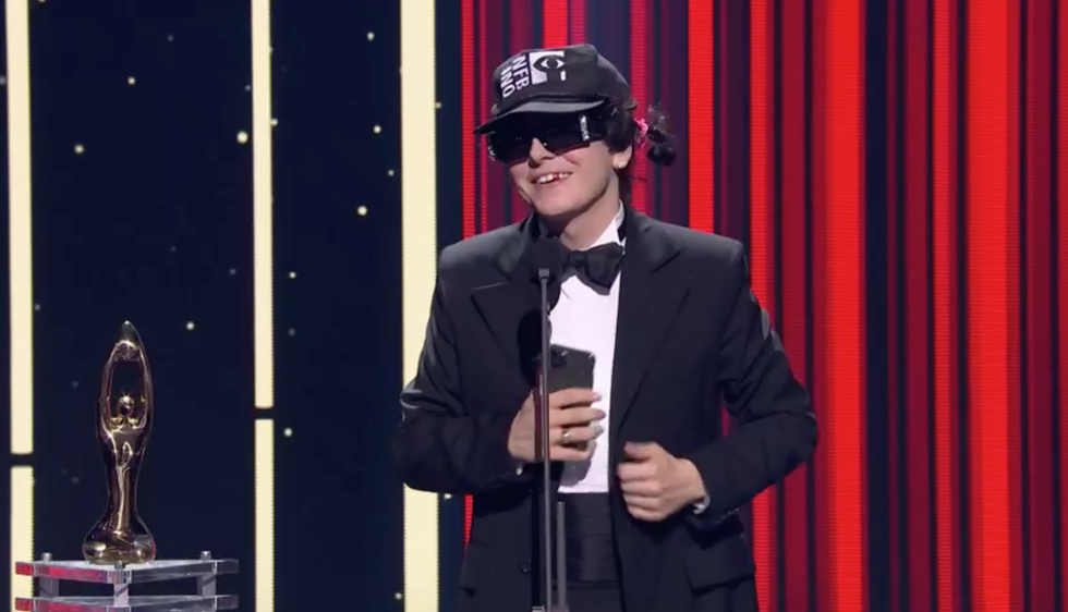 Hubert Lenoir au gala de l'ADISQ.