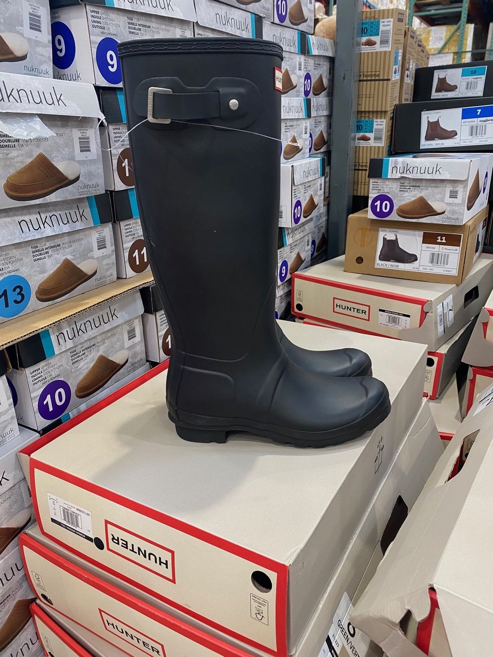 Hunter boots at Costco.