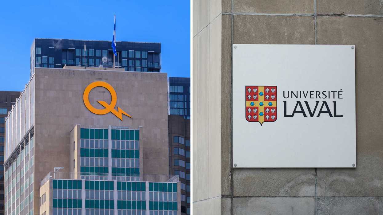 Hydro-Québec. Droite : Université Laval