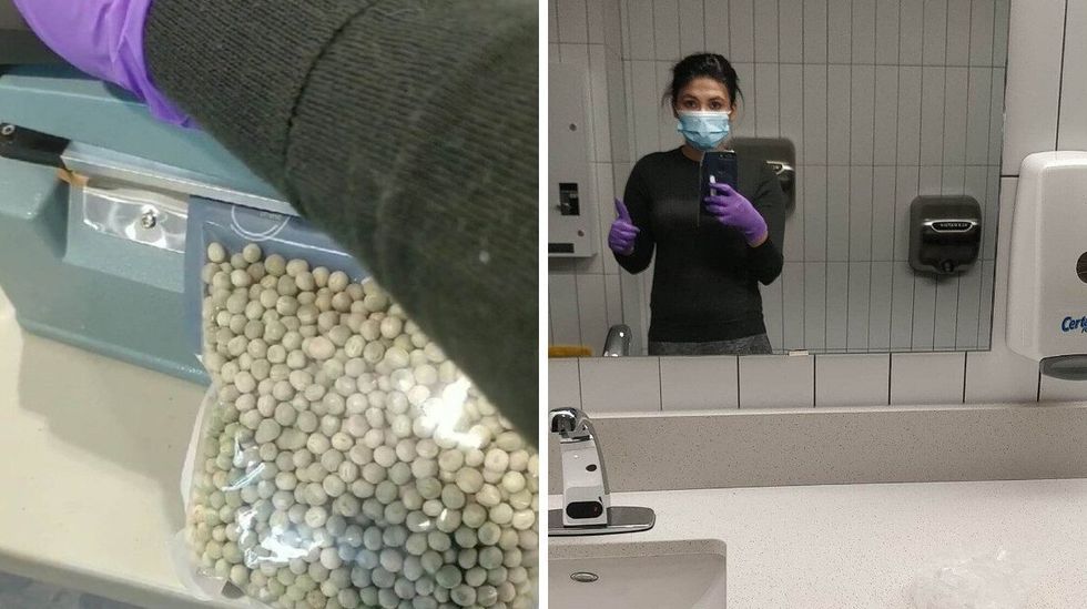 I spent time as a food packaging volunteer.