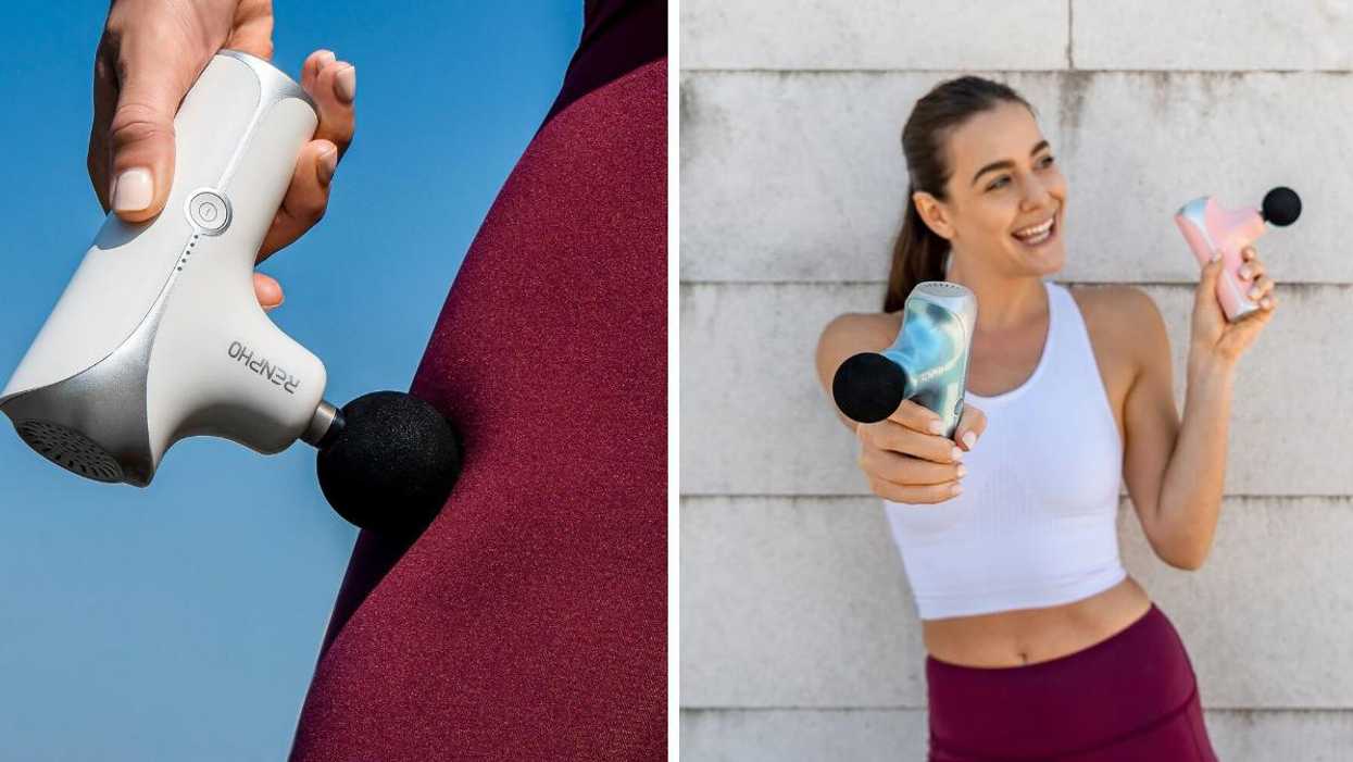 I Tried This Mini Massage Gun & It Packs A Mighty Punch, Despite Its Teeny-Tiny Size