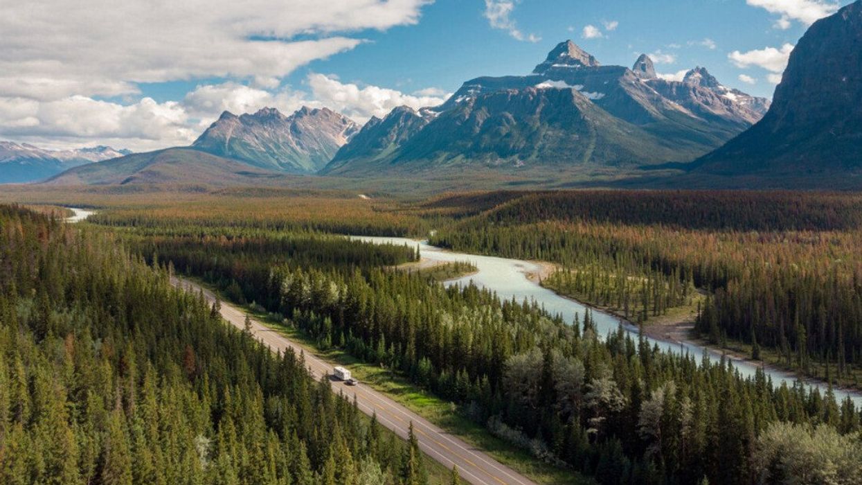 Icefields Parkway between Banff and Jasper.
