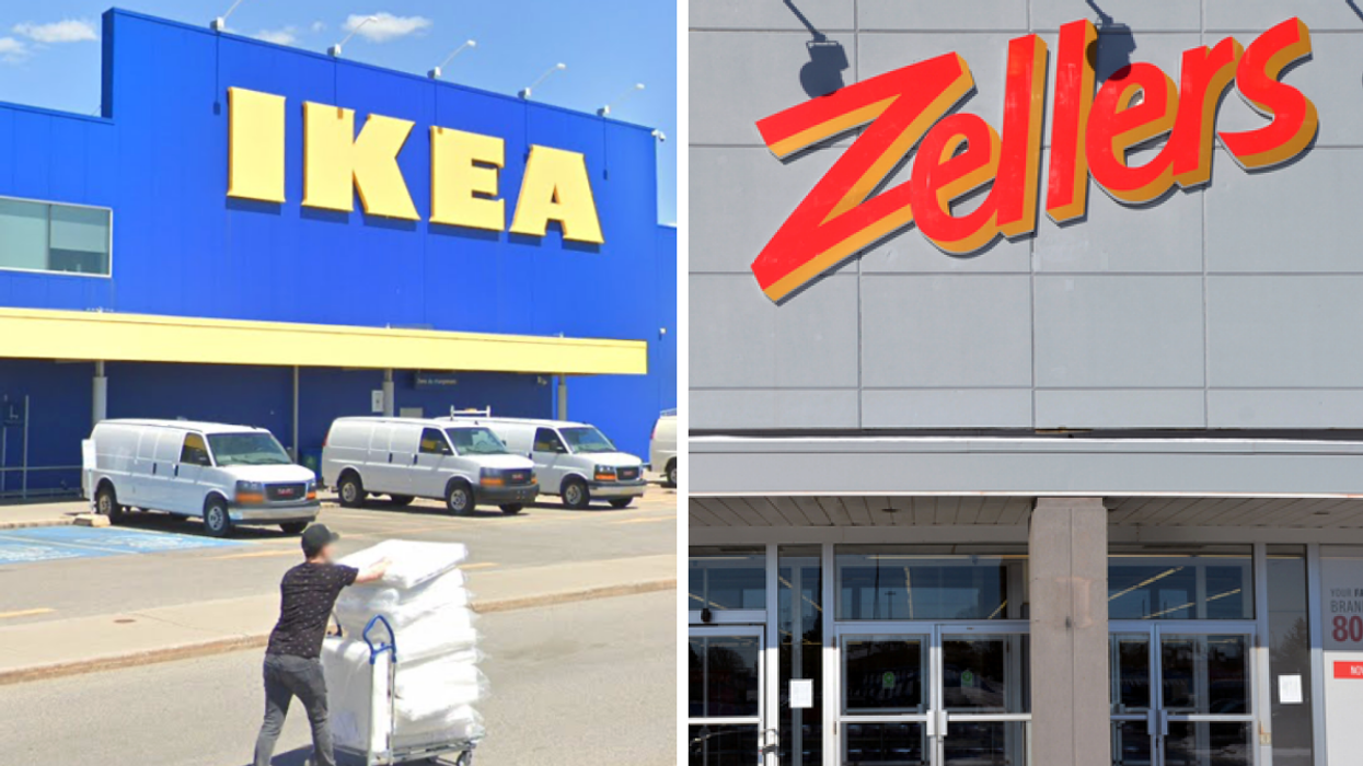 IKEA. Droite : Zellers.