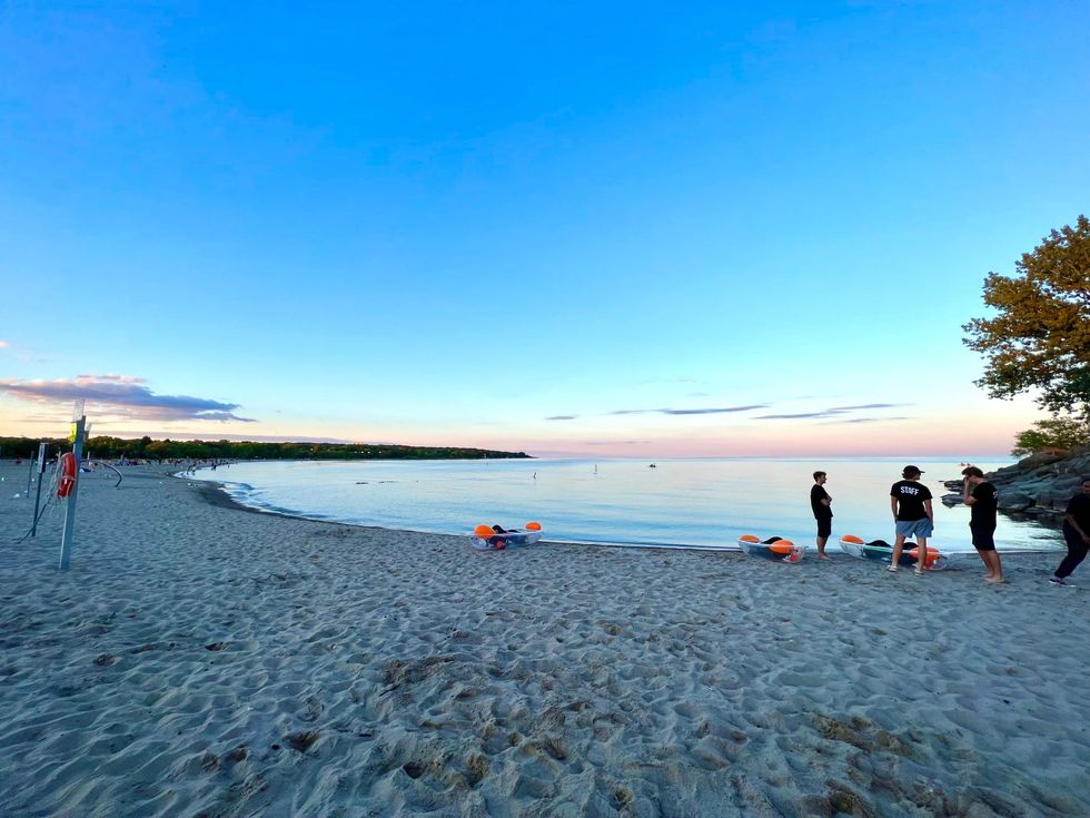 Illuminated Escapes location at Woodbine Beach.