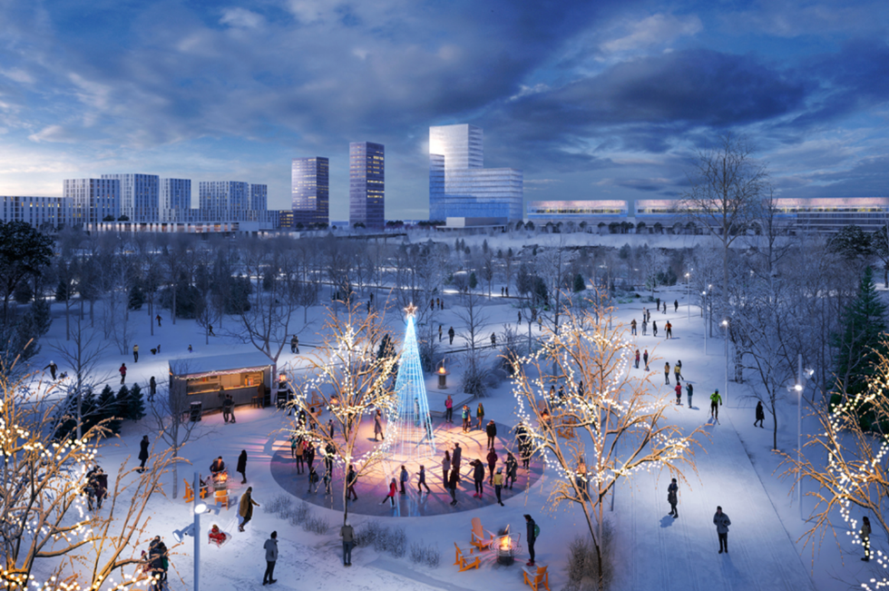 Image des futures infrastructures au Carr\u00e9 Laval.