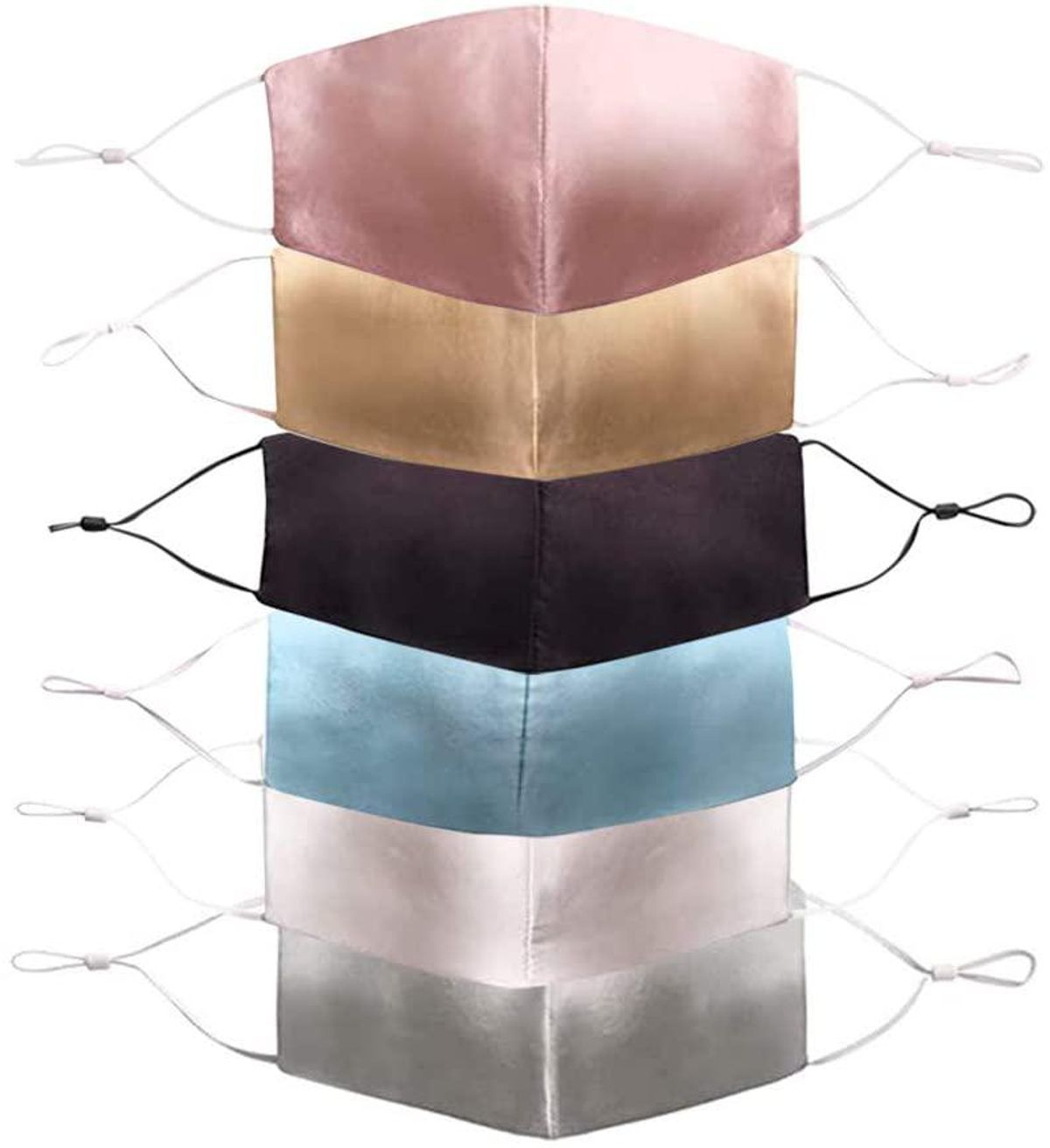 6Pack 100 Pure Mulberry Silk Face Masks Narcity