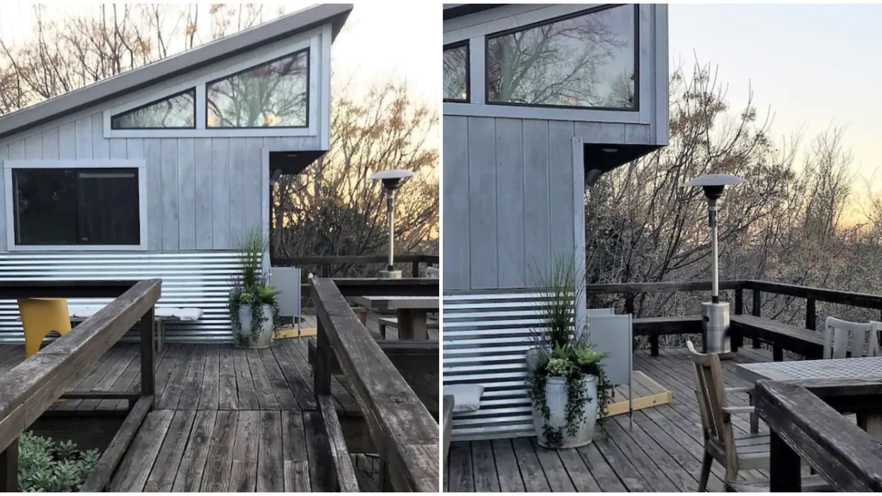 This Cheap Treehouse Tiny Home Airbnb Has Amazing Dallas Views Narcity