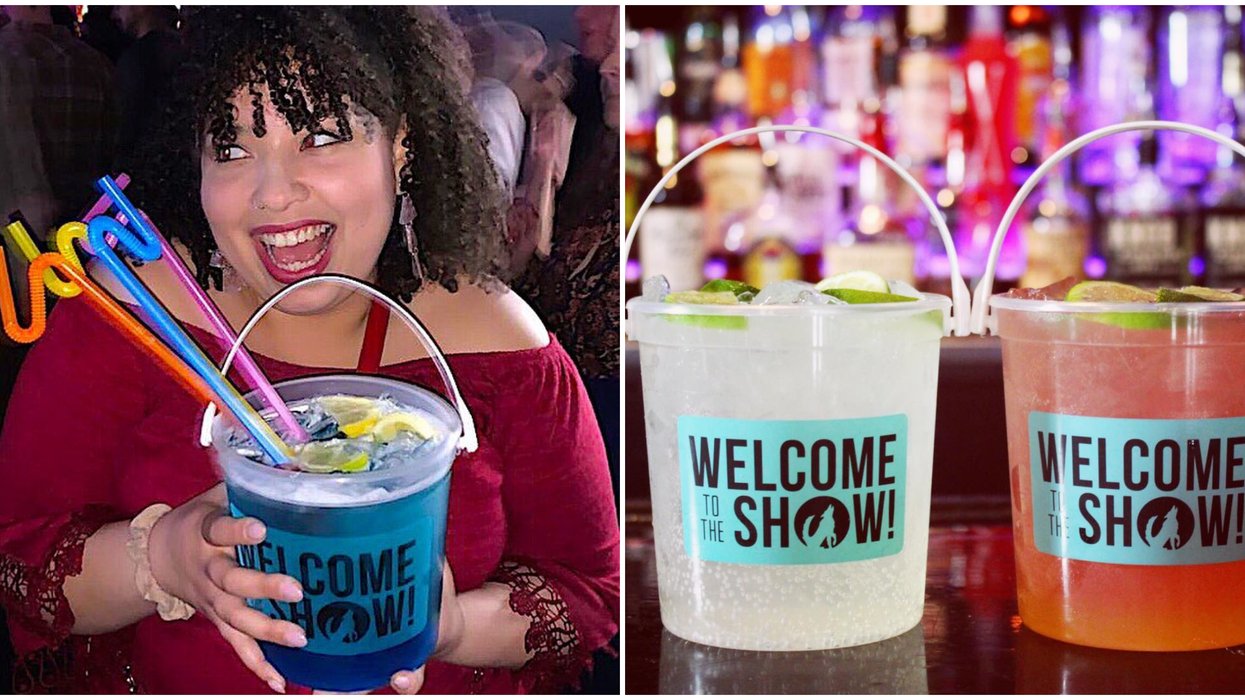 Howl At The Moon Orlando Serves Huge Ounce Booze Buckets Narcity Howl At The Moon Orlando Serves Huge Ounce Booze Buckets Narcity