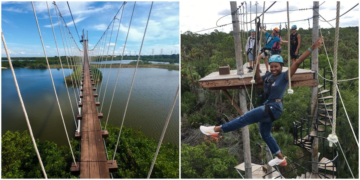Empower Adventures Zipline Obstacle Course Overlooks Tampa Bay Narcity