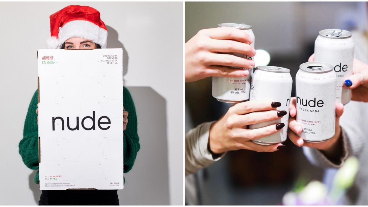 Nude's Advent Calendar Is A Boozy Countdown To Christmas With All-New Flavours - Narcity nude-s-advent-calendar-is-a-boozy-countdown-to-christmas-with-all-new-flavours-narcity