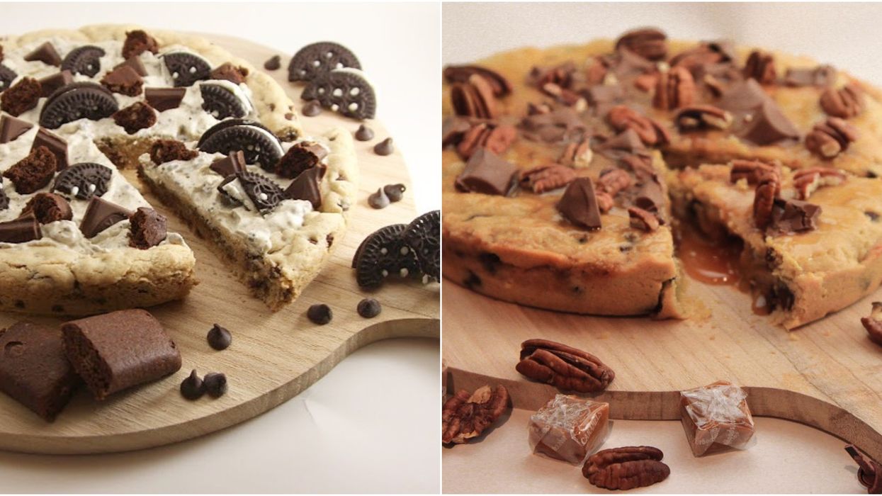 Tu peux manger des « pizzas cookie » XL dégoulinantes et chaudes à Montréal