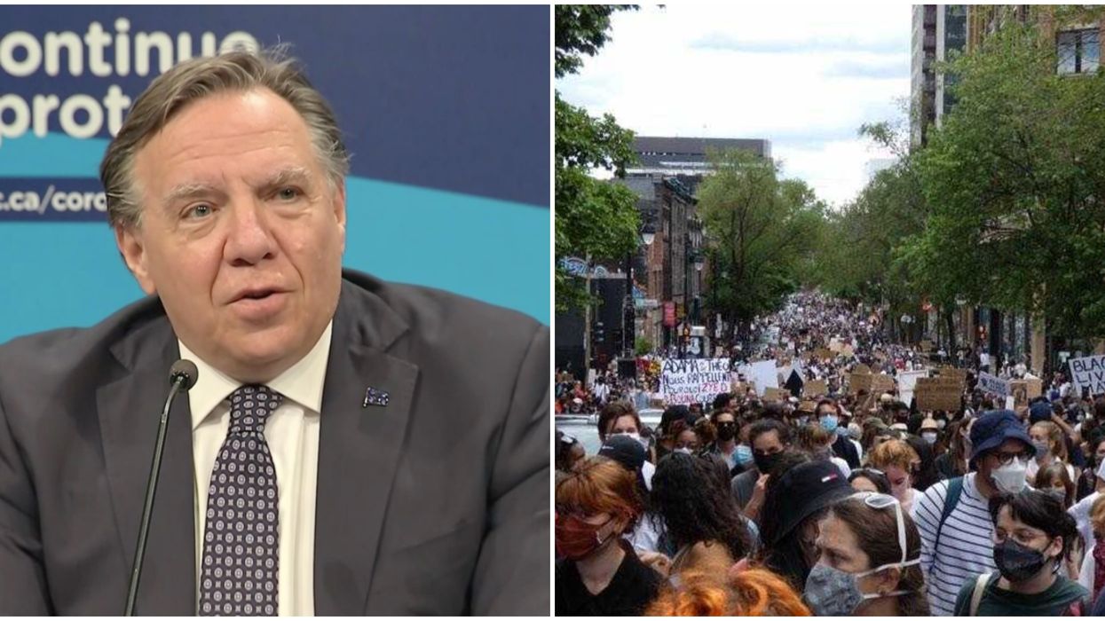 François Legault explique pourquoi les manifestations à Montréal n'étaient pas interdites