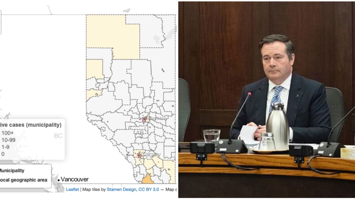 Alberta Just Launched A Map That Shows Exactly Where Active COVID-19 Cases Are