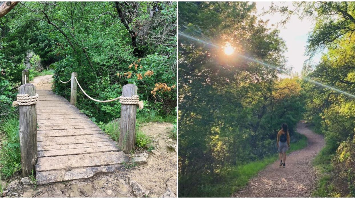 This Stunning Fort Worth Park Is Home To Hidden Wooden Bridges & Lakeside Views