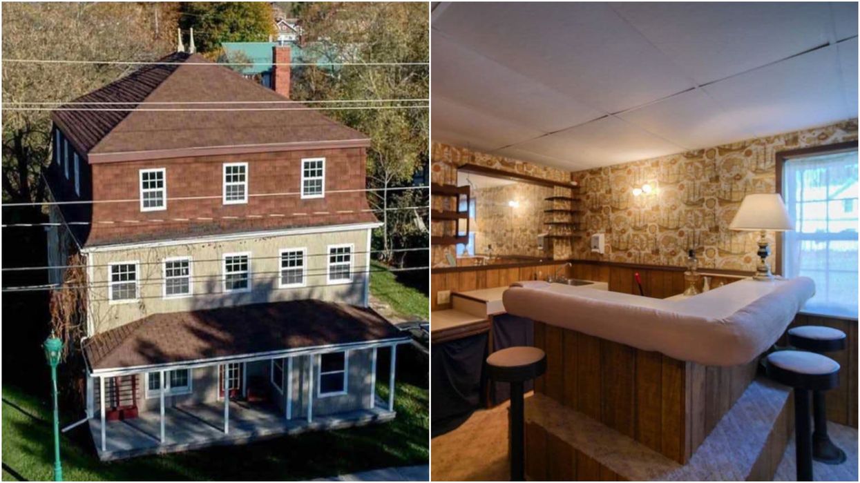 Waterside Mansion For Sale In PEI Has A Vintage Private Bar & Costs Just $165K (PHOTOS)