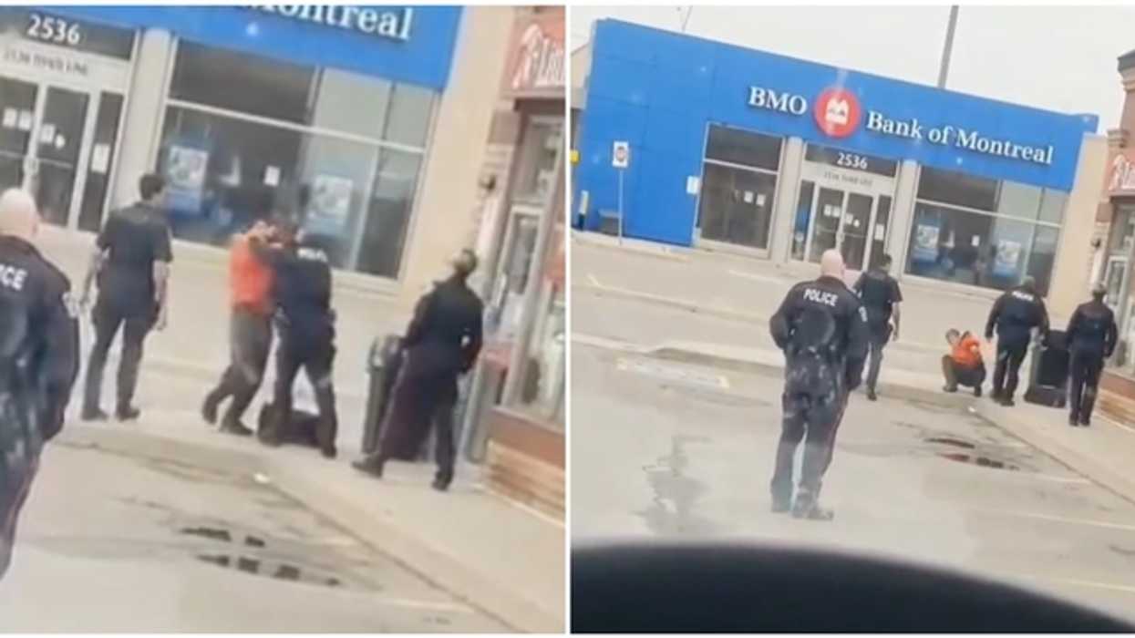 Ontario Cop Suspended With Pay For Aggressively Shoving A Man Around (VIDEO)