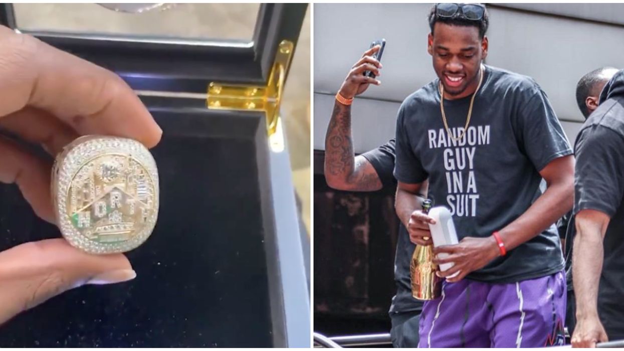 The Raptors’ Star Benchwarmer Just Got His Ring & He Doesn’t Know What To Do With It