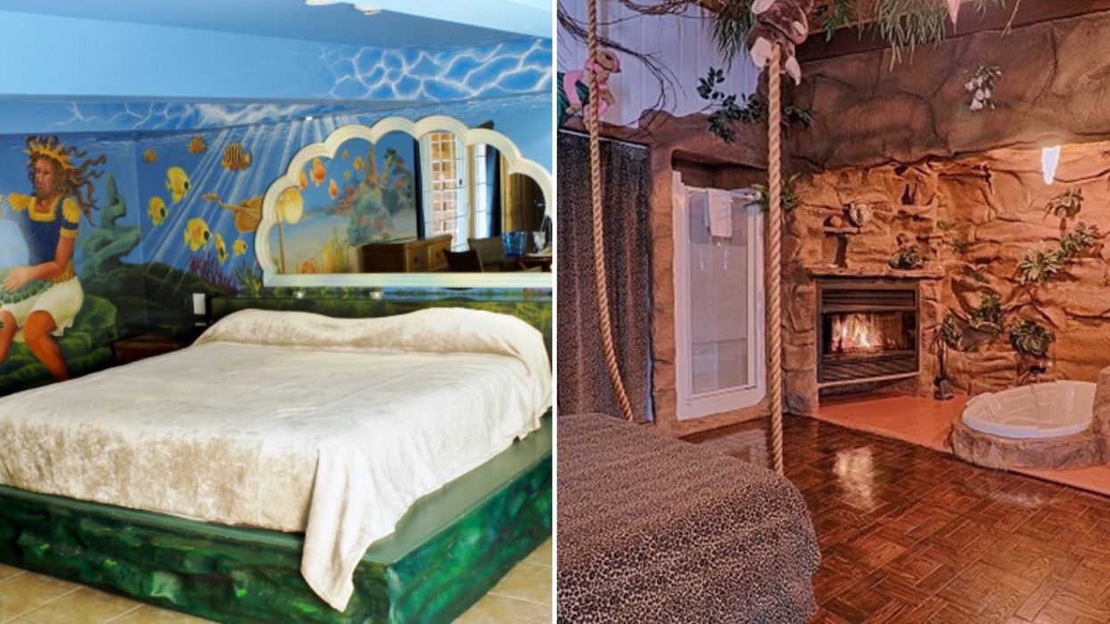 Cet hôtel a des chambres à thème parfaitement quétaines idéales pour une nuit en amoureux
