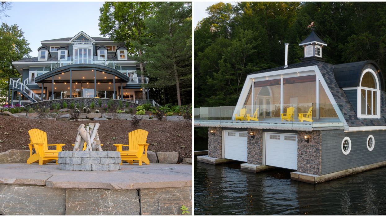 This Stunning $7M Muskoka 'Cottage' Has Everything You Need & Everything Else Too