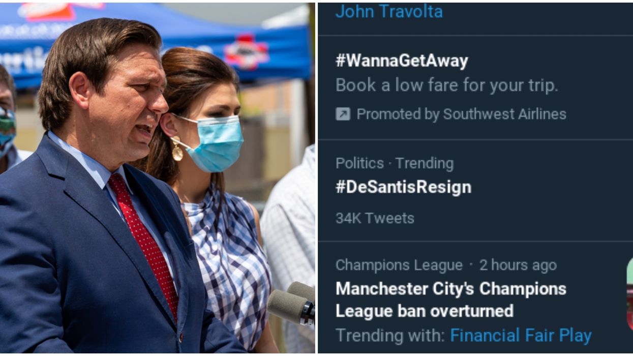 #DeSantisResign Is Trending On Twitter...Again
