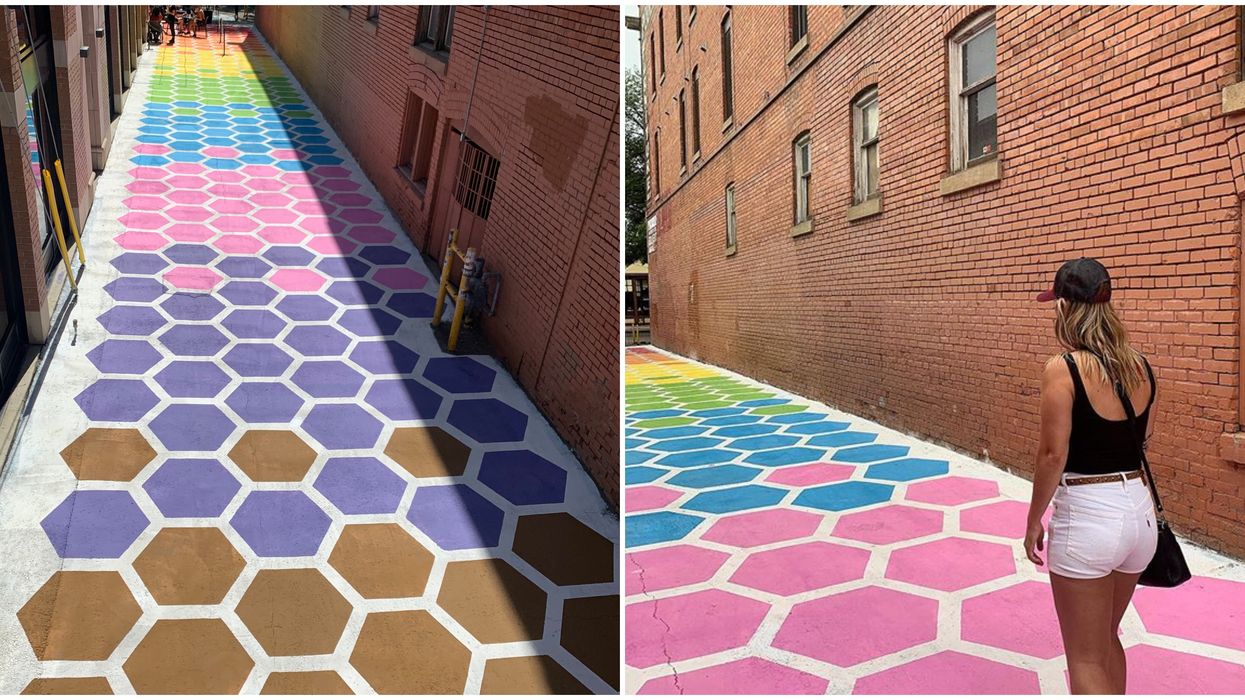 Edmonton Just Got A Mario Kart-Inspired 'Rainbow Road' & It’s So Whimsical (PHOTOS)