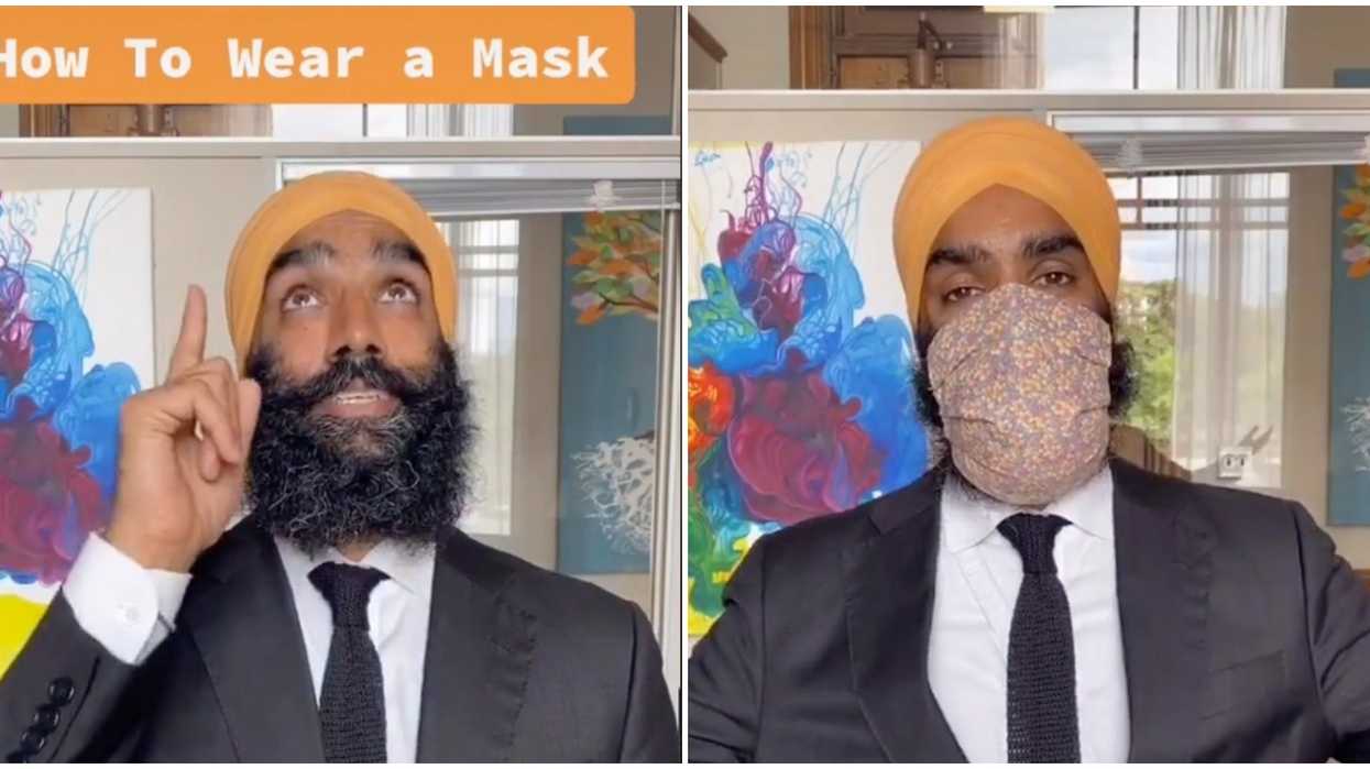 Jagmeet Singh's Brother Is On TikTok Too & He's Sharing A Face Mask Hack (VIDEO)