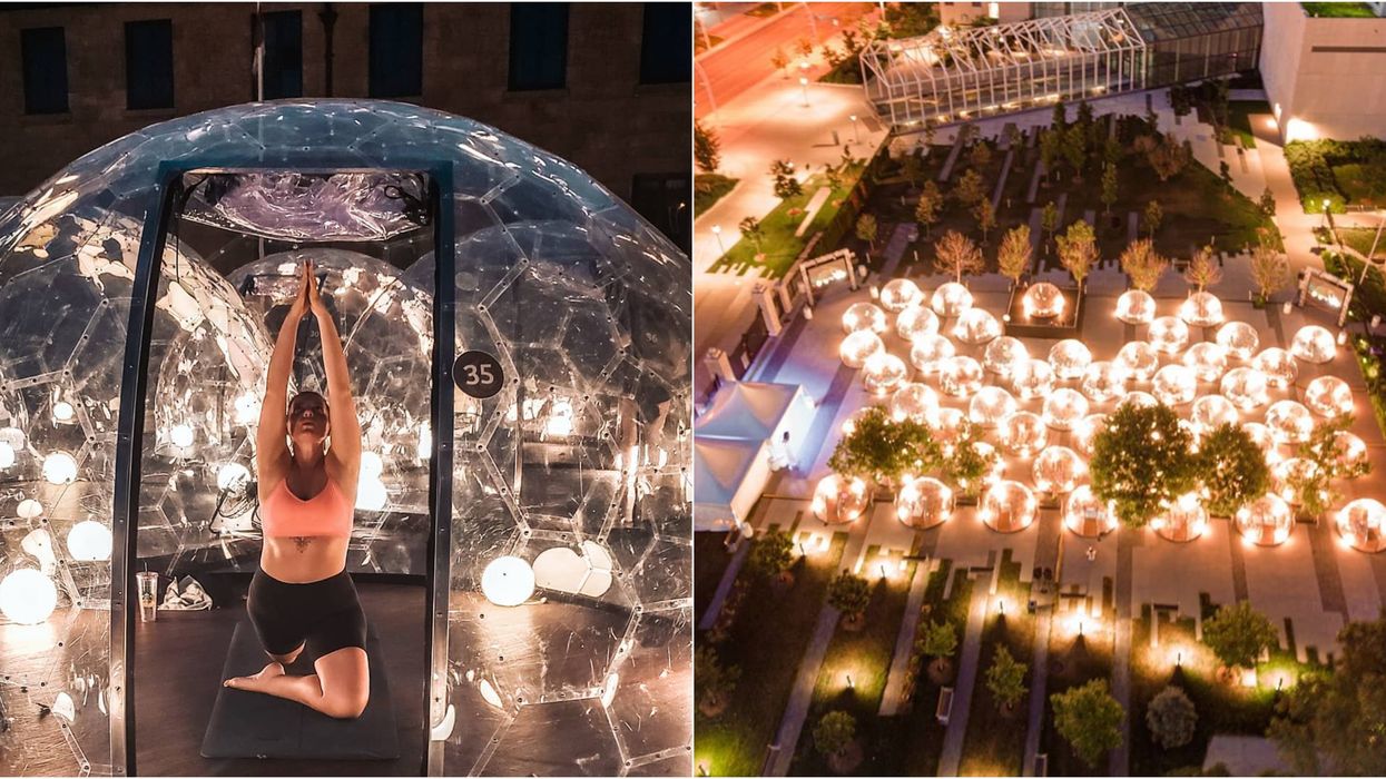 Tu peux faire du yoga chaud dans une bulle à 5 h de Montréal et c'est 100% « goal »
