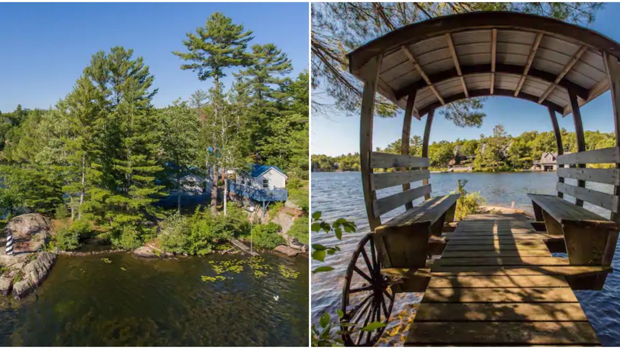This Ontario Airbnb's Floating Carriage & Lighthouse Give Off Major Fairytale Vibes
