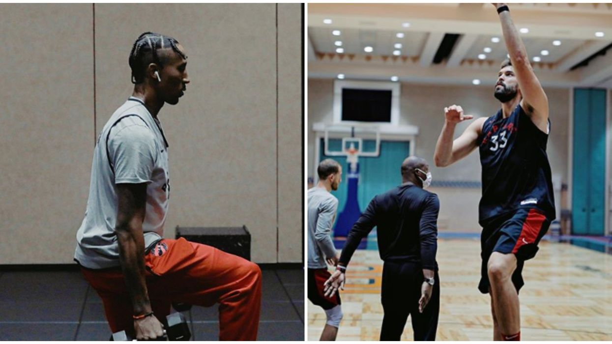 Raptors Post Intense Practice Photos Ahead Of Their First Game Tomorrow
