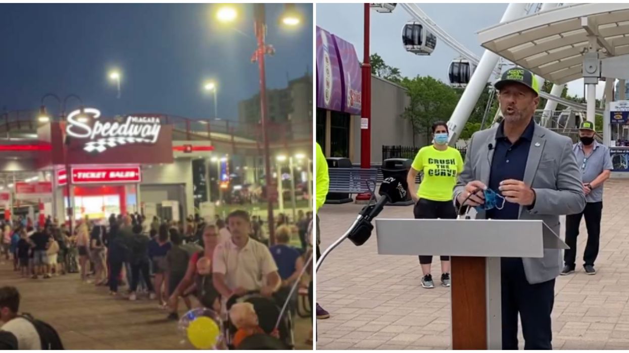 Niagara's Clifton Hill Now Has Ambassadors Armed With Sanitizer To Curb Crowds