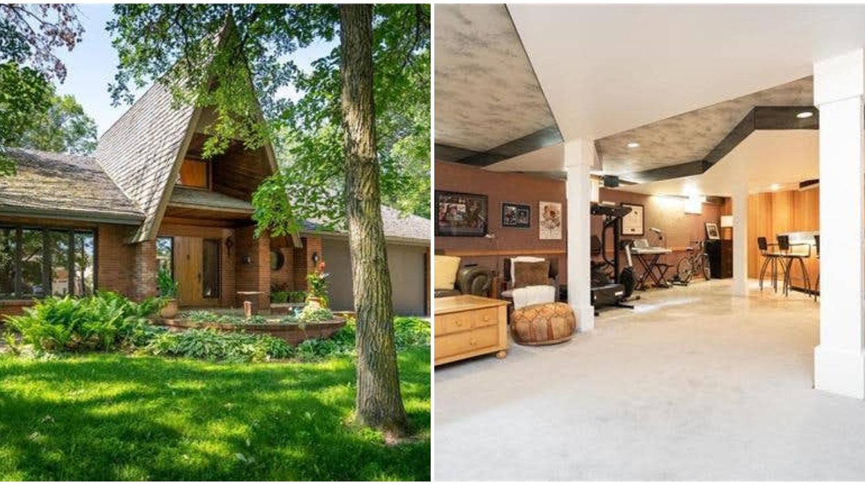 This Winnipeg Mini-Mansion's Basement Bar & Sauna Will Make You Want To Stay Underground