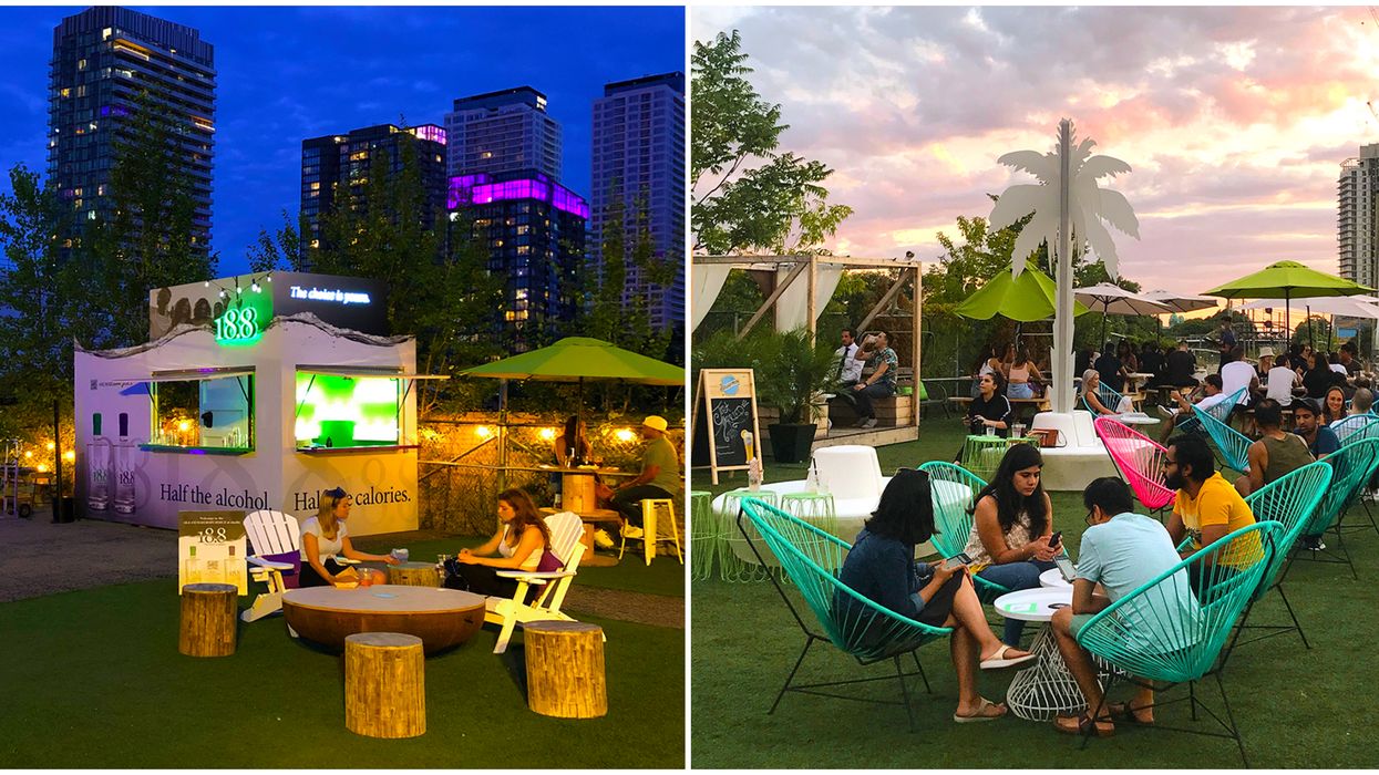 Toronto's New Pop-Up Patio Lets You Sip Cocktails At The Beach Or Cottage