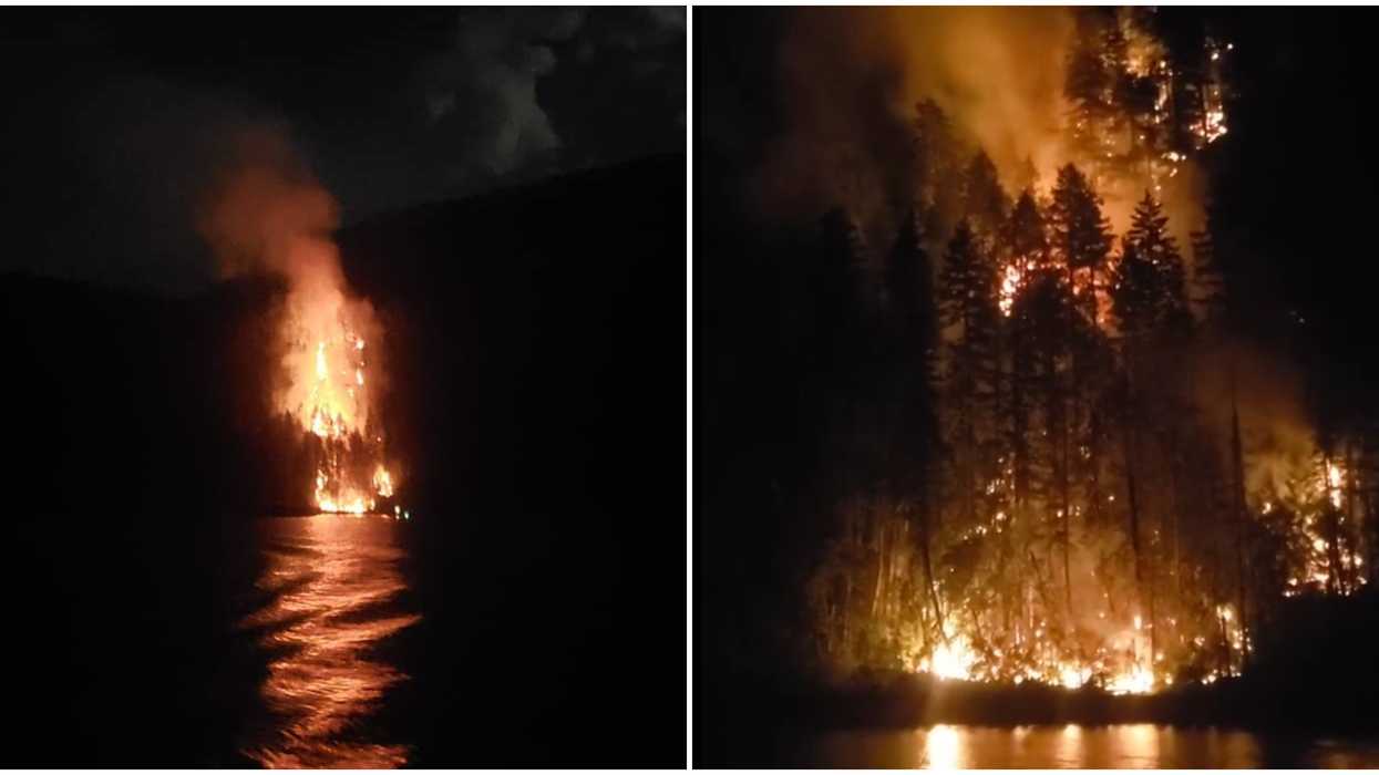 A Massive BC Wildfire Spotted Yesterday Looks So Intense (VIDEO)