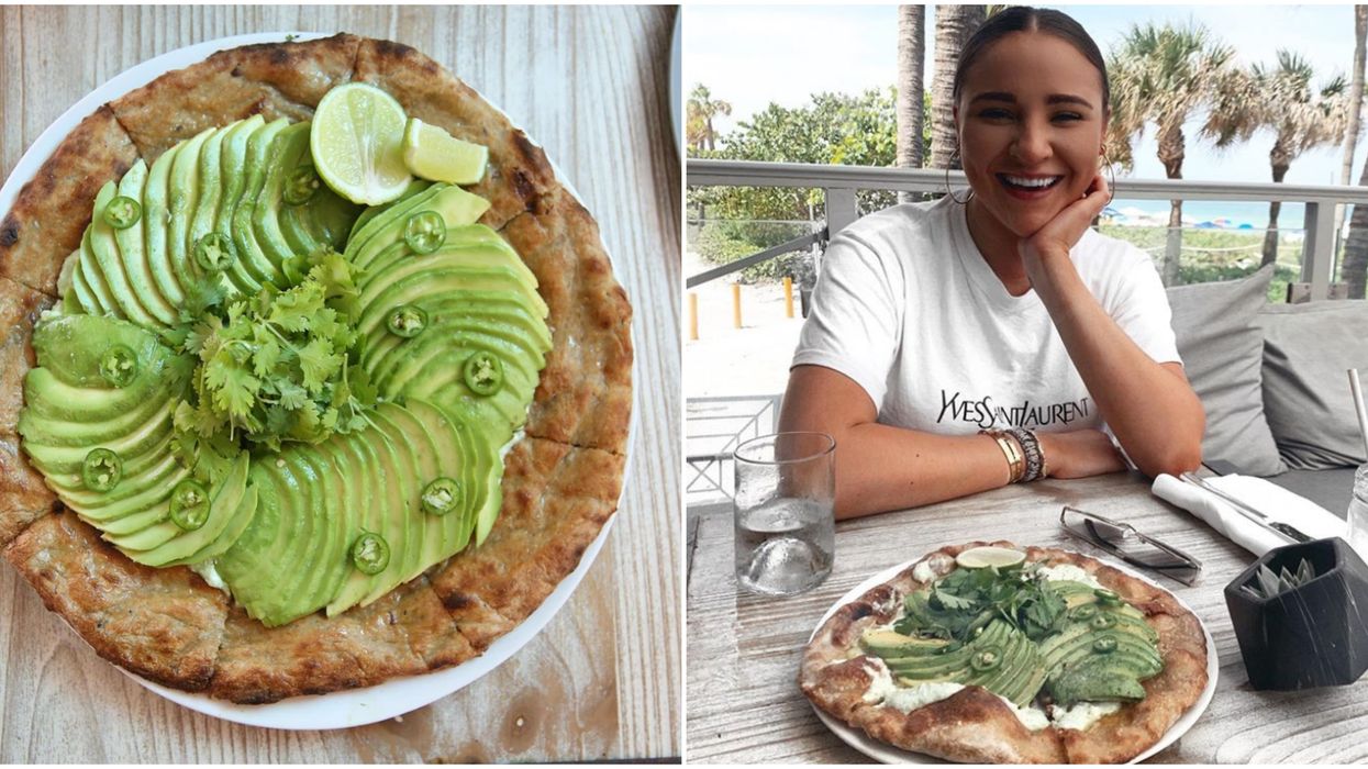You Can Eat An Avocado Pizza & Watch Waves Roll In At This Hidden Miami Eatery